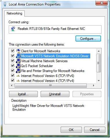 Local Network Connection - Vista