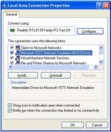 Local Network Connection - WinXP