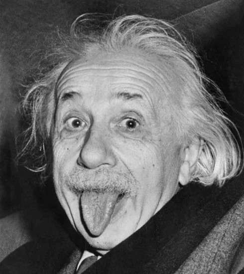 albert einstein's famous funny face