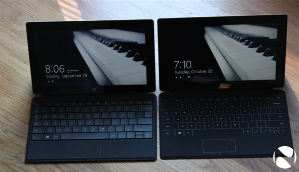 ͼԱȣSurface 2  Surface RT