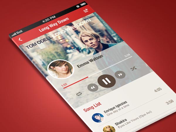 Stunning Music Apps Designs