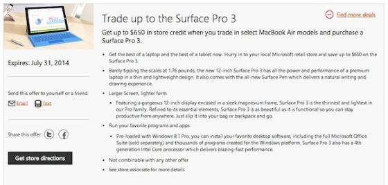 ΢ MacBook Air ûƽ Surface Pro 3 Ӫ