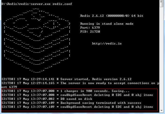 redis server run background