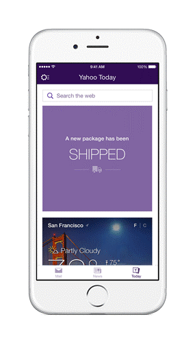Yahoo Mail App Track Packages
